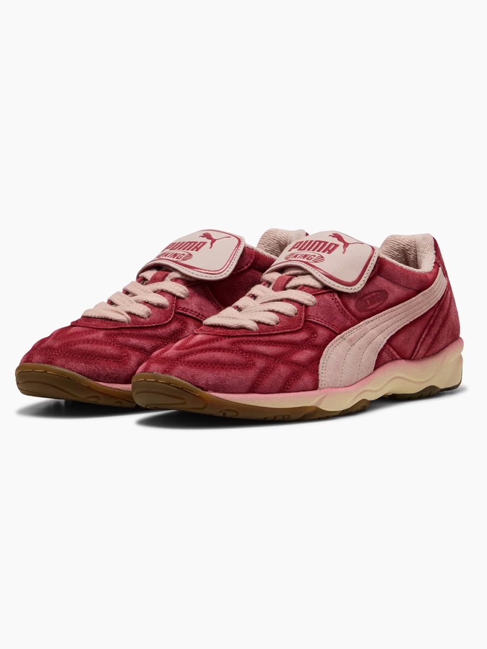 Puma King Indoor Retro Sneaker The Neverworn Dark Crimson Rose Quartz Size 10